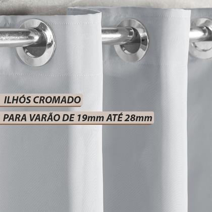Imagem de Cortina Blackout Tecido 5 Metros com Voil 5,00x2,80