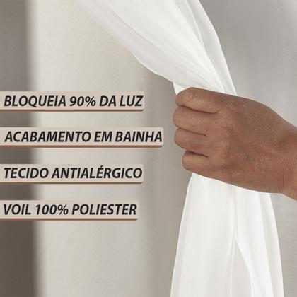 Imagem de Cortina Blackout Tecido 5 Metros com Voil 5,00x2,80
