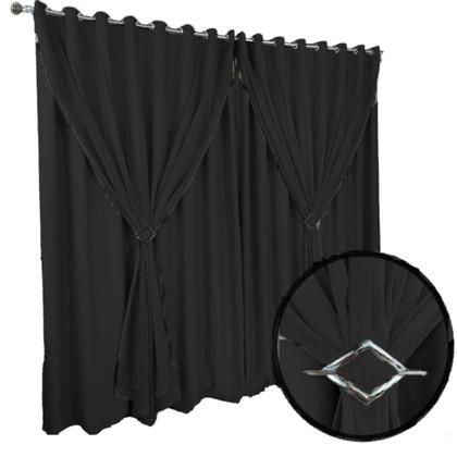 Imagem de cortina blackout tecido de quarto 8,00 x 2,60 Berlim palha