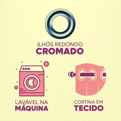 Imagem de Cortina Blackout Tecido Grosso 4,00 x 2,80 Blecaute 4 Metros Corta Luz Janela Quarto Sala Para Varão