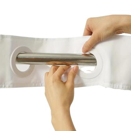 Imagem de Cortina Box Banheiro Fosca Antimofo Flexível 1.40m  2,00m