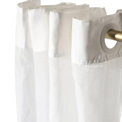 Imagem de Cortina Box Banheiro Fosca Antimofo Flexível 1.40m  2,00m