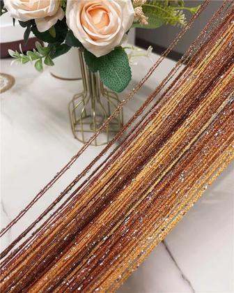 Imagem de Cortina com cordão de porta com borla dividida 100x200 cm