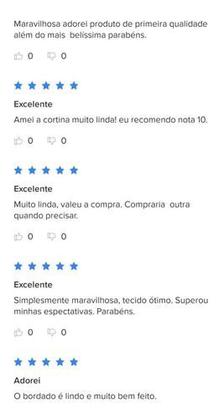 Imagem de Cortina Com Gripir Bordada Alto Padrão Para Varão Bastão Janela até 1,50m