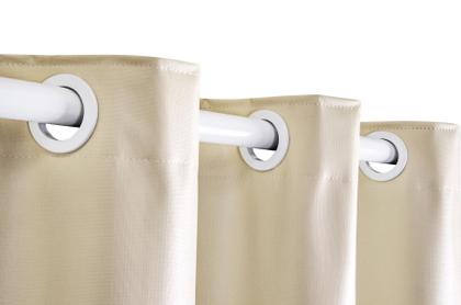 Imagem de Cortina Corta Luz 2,50m X 2,20m 100% Blackout PVC Palha Para Sala Ou Quarto Para Varão Simples