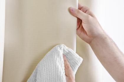 Imagem de Cortina Corta Luz 2,50m X 2,20m 100% Blackout PVC Palha Para Sala Ou Quarto Para Varão Simples