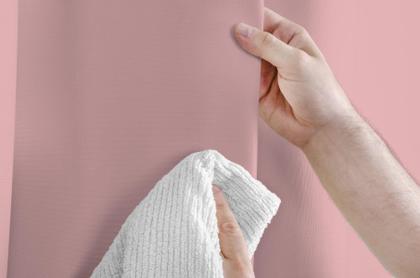 Imagem de Cortina Corta Luz 2,80m X 1,80m 100% Blackout PVC Rosa Para Sala Ou Quarto Para Varão Simples