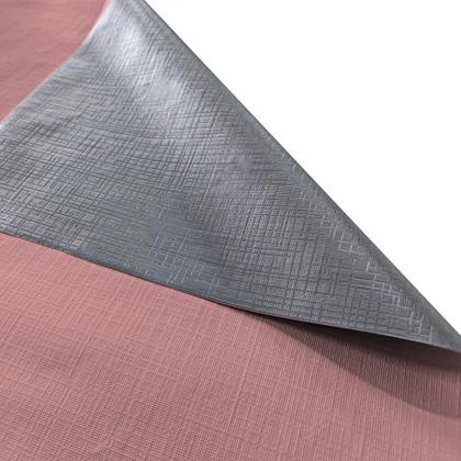 Imagem de Cortina Corta Luz 4,00m X 2,40m 100% Blackout PVC Rosa Para Sala Ou Quarto Para Varão Simples