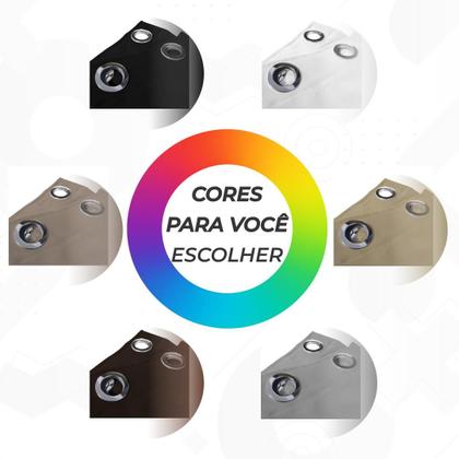 Imagem de Cortina Corta Luz Blackout em Tecido 1,70x2,60 Sala Quarto