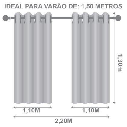 Imagem de Cortina Corta Luz Blecaute Blackout M1 Pvc 2,20m X 1,30m