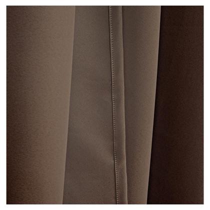 Imagem de Cortina Corta Luz Em Tecido Blackout Com Voil 5m L X 1,00m A Com Ilhós Tabaco Sala Quarto Blecaute