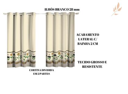 Imagem de Cortina Cozinha Estampada - Diversos Modelos