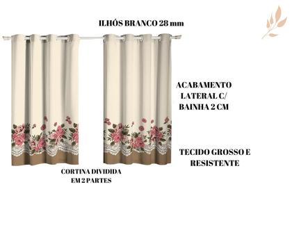 Imagem de Cortina Cozinha Estampada - Diversos Modelos