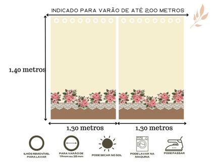 Imagem de Cortina Cozinha Estampada - Diversos Modelos