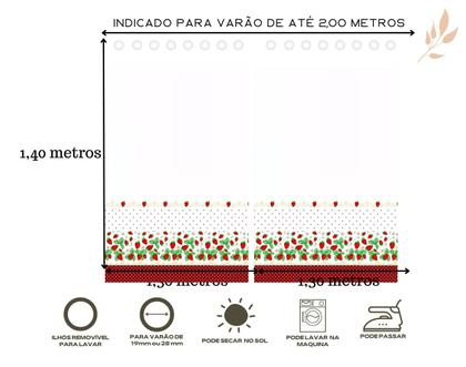 Imagem de Cortina Cozinha Estampada - Diversos Modelos
