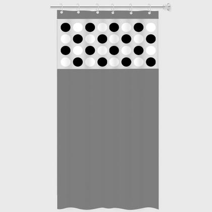 Imagem de Cortina De Box Com Visor Decorada  Antimofo Pvc Várias Cores