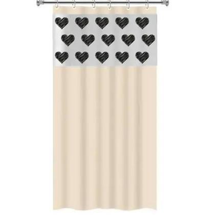 Imagem de Cortina De Box Com Visor Decorada  Antimofo Pvc Várias Cores