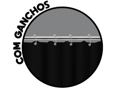 Imagem de Cortina de Box Preta c/ gancho