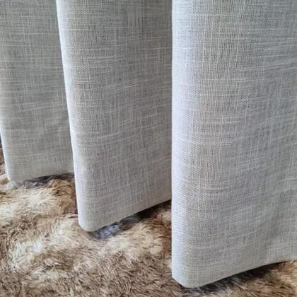 Imagem de Cortina De Linho Linhão Blackout 100% Sofisticada Para Quarto 3,00mx2,30m