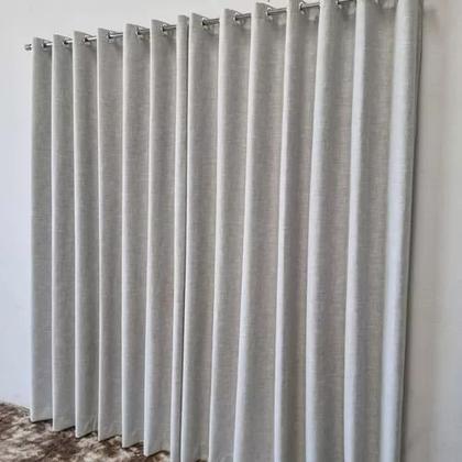 Imagem de Cortina De Linho Linhão Blackout 100% Sofisticada Para Quarto 3,00mx2,30m