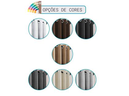 Imagem de Cortina de Linho Texturizado Rústico 1,50x2,30m - Uma Folha