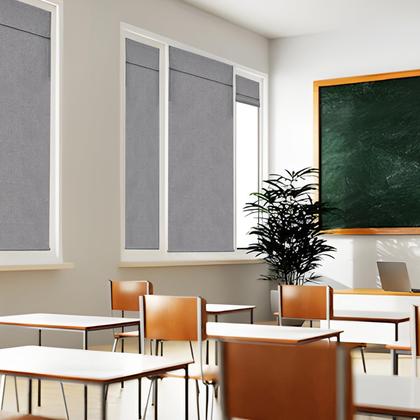 Imagem de Cortina de porta BETTELOOM Betteloom 100% Light Block Cinza escuro