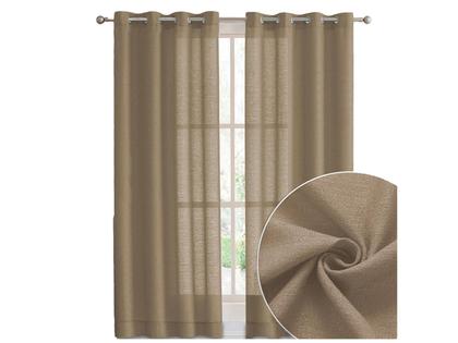 Imagem de Cortina de Tecido Rustico para janela ou Porta com varão até 2 metros