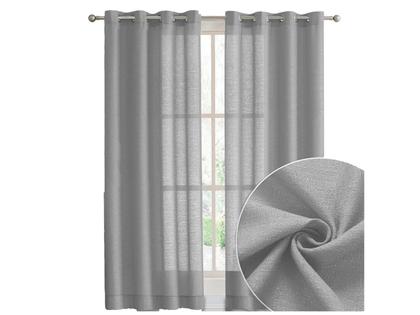 Imagem de Cortina de Tecido Rustico para janela ou Porta com varão até 2 metros