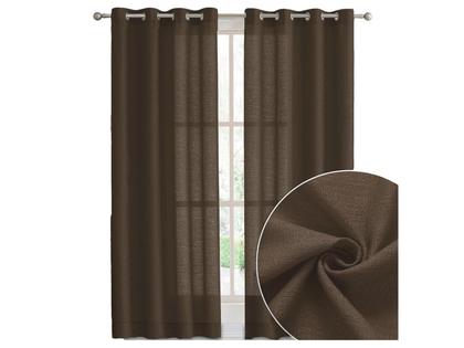 Imagem de Cortina de Tecido Rustico para janela ou Porta com varão até 2 metros