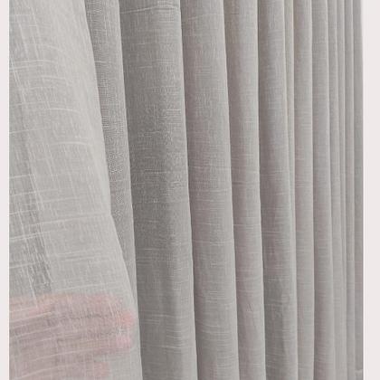 Imagem de Cortina De Voil Linho Com Forro Blecaute 100% Corta Luz Tecido 4,00x2,60