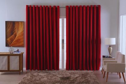 Imagem de cortina ellegance quarto sala blackout em tecido 2,70x1,80