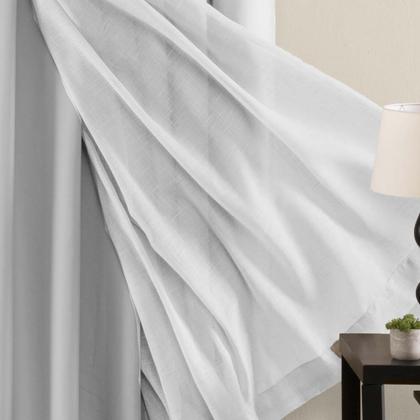 Imagem de Cortina Gaze de Linho com Blackout em Tecido 2,80m x 1,70m Para Janela Quarto e Sala