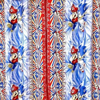 Imagem de Cortina Infantil 2,00 X 1,60 Quarto Brinquedoteca Menino