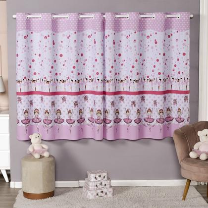 Imagem de Cortina Infantil Estampada 2,80 x 1,40 Linhão Para Bebê