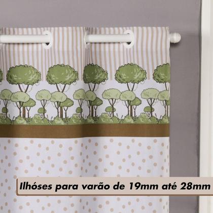 Imagem de Cortina Infantil Estampada 2,80 x 1,40 Linhão Para Bebê