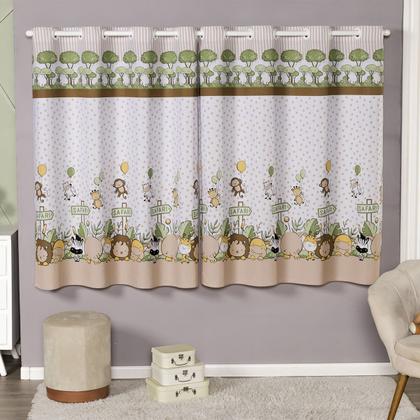 Imagem de Cortina Infantil Estampada 2,80 x 1,40 Linhão Para Bebê