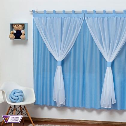 Imagem de Cortina Infantil Para Quarto De Bebe Com Voil