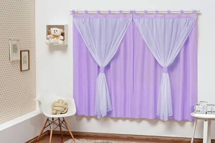 Imagem de Cortina Infantil Para Quarto De Bebe Com Voil