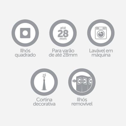 Imagem de Cortina Infantil Quarto De Criança 2,00M X 1,30M Unicórnio