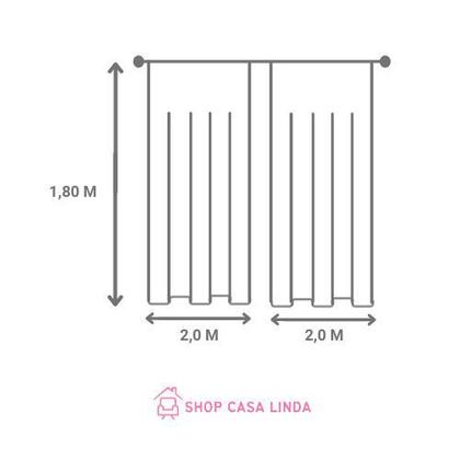 Imagem de Cortina JADE VOIL 2,00mx1,80m Cor 15: Areia