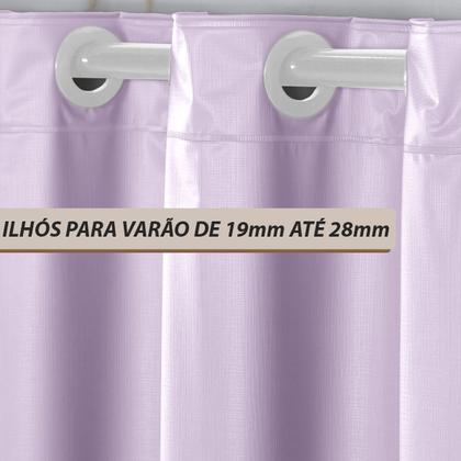 Imagem de Cortina Lilás Janela Casa Popular 1,40x1,60 Blackout Liso