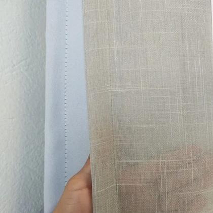 Imagem de Cortina Linho Com Blackout Para Varal 6,00x2,50