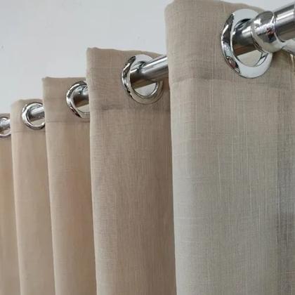 Imagem de Cortina Linho Com Forro 3,00x1,80 Janela Sala