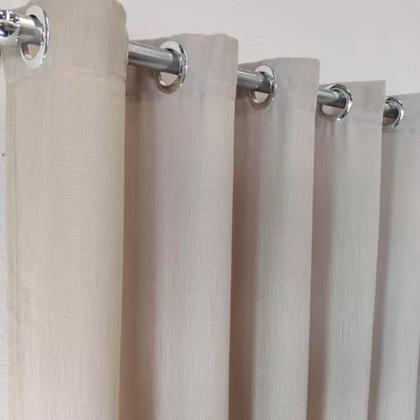Imagem de Cortina Linho Com Forro Microfibra Para Pé Direito 6,00x3,00