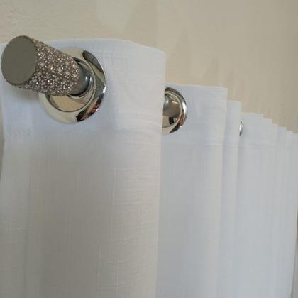 Imagem de Cortina Linho Voil Guipir Com Forro Microfibra Para Suíte 3,00x2,10