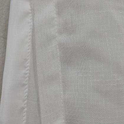 Imagem de Cortina Luxuosa De Voil Linho Bordado Guipir Com Forro Microfibra 3,00x2,50