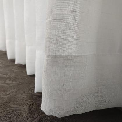 Imagem de Cortina Luxuosa De Voil Linho Com Forro Microfibra P/ Varão 2,00x2,40