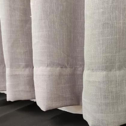 Imagem de Cortina Luxuosa Para Quarto Linho E Blackout 100% Com Ilhós
