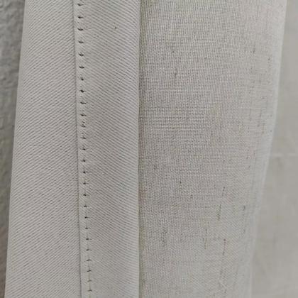 Imagem de Cortina Luxuosa Para Quarto Linho E Blackout 100% Com Ilhós