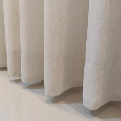 Imagem de Cortina Luxuosa Voil Linho Com Forro Microfibra Luxo3,00x2,50